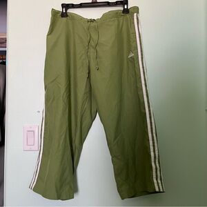 Green Adidas Sporty Capris